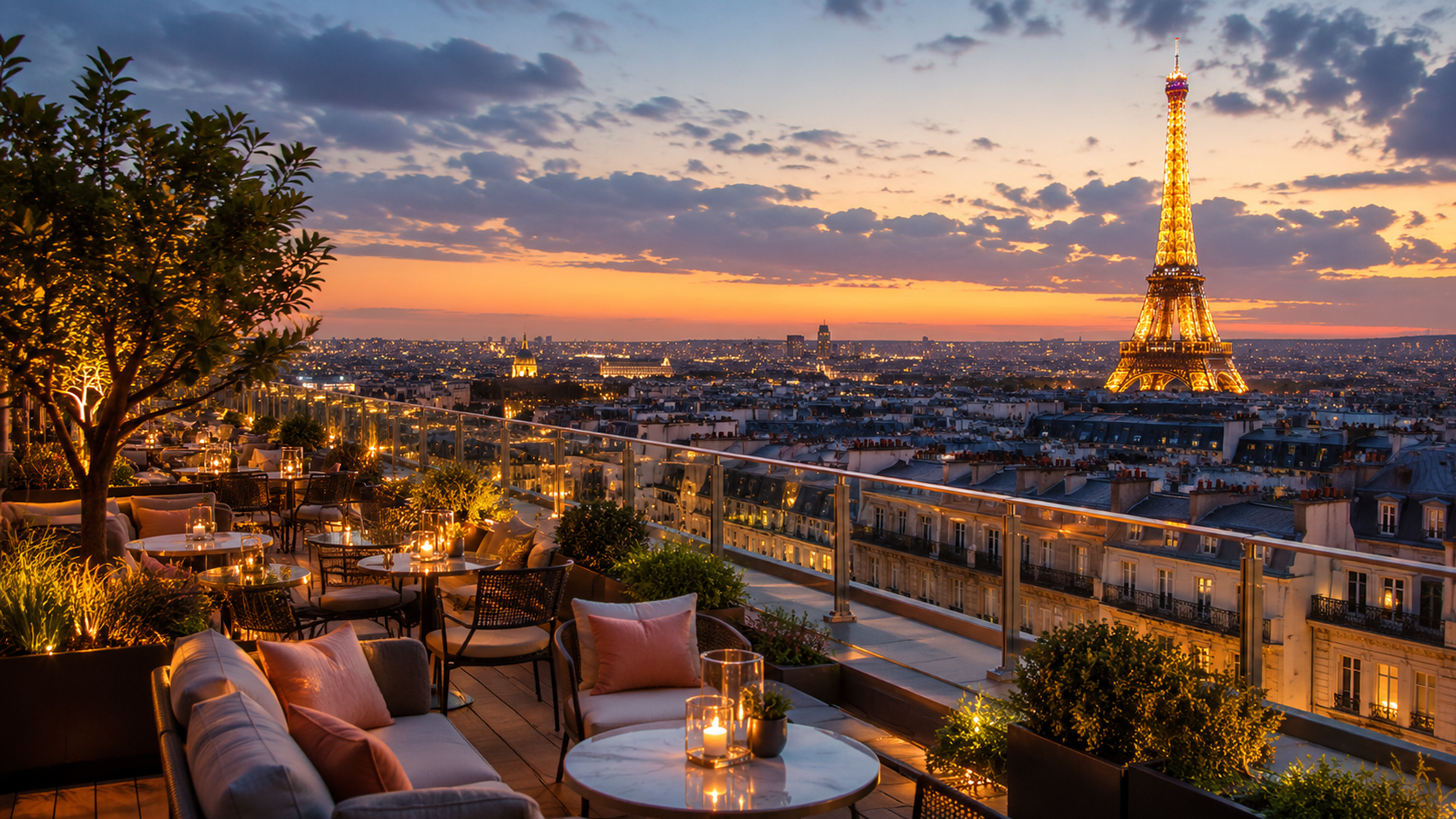<small>Melhores Rooftops em Paris </small>Com Vista para a Torre Eiffel