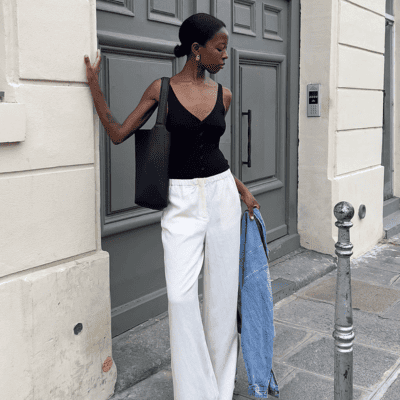 Calça de linho com camisa
