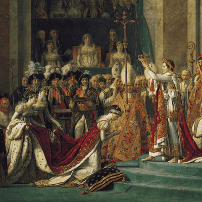 A Coroação de Napoleão, de Jacques-Louis David, no Louvre