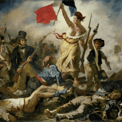 A Liberdade Guiando o Povo, de Eugène Delacroix, no Louvre