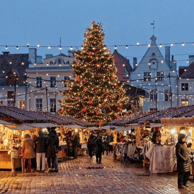 Mercado de Natal em Paris