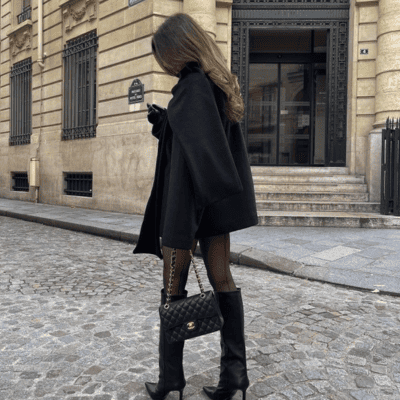 Casaco de lã em Paris