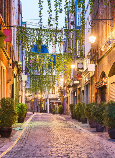 Bairro do Sablon em Bruxelas