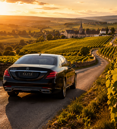 Route des Grands Crus na Borgonha França entre vinhedos históricos